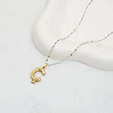 Balon Ç Harf 14 Ayar Altın Kolye Ucu