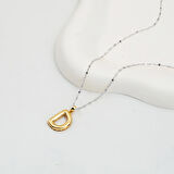 D Harfi Balon 14 Ayar Altın Kolye Ucu