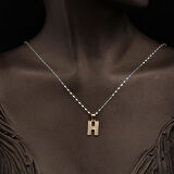 14 Ayar Altın H Harfi Kolye Ucu