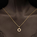 O Baş Harfi 14 Ayar Altın Kolye