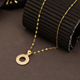 O Baş Harfi 14 Ayar Altın Kolye