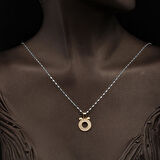 Ö Harfi Altın Kolye Ucu 14 Ayar