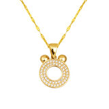 Ö Harfi Altın Kolye 14 Ayar