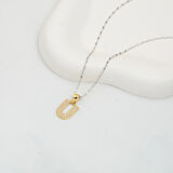 U Baş Harfi 14 Ayar Altın Kolye Ucu