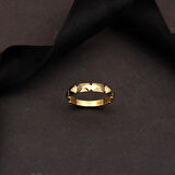 14 Ayar Sarı Altın Füzyon Yüzük