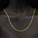 Meridyen Altın Zincir Kolye 55 cm.