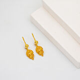 Defne Yaprağı 14 Ayar Altın Küpe