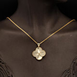 Yonca Altın Kolye 14 Ayar