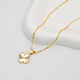 Yonca 14 Ayar Altın Kolye Orta Boy