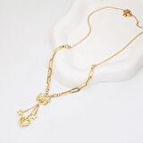 Kalpli 14 Ayar Altın Pandora Kolye