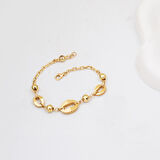 Parıltı Zinciri 14 Ayar Altın Bileklik