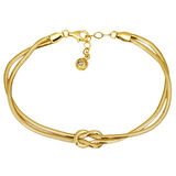 Düğümlü Balıksırtı 14 Ayar Altın Zincir Bileklik