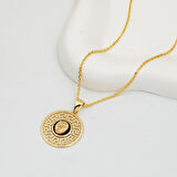 Versage 14 Ayar Altın Madalyon Kolye