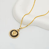 Aslan Tasarım Madalyon Kolye 14 Ayar Altın