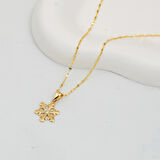 14 Ayar Altın Kartanesi Kolye