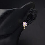 Yoncalı 14 Ayar Altın Çocuk Küpesi