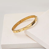 Kartiyer 14 Ayar Altın Kelepçe Bilezik