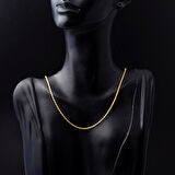 Burgu 14 Ayar Altın Zincir 55 cm