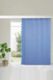 Püskül Kenarlı Fon Perde Sağ Kenar 245x140 cm,PR-1SAG