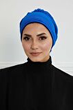 Gül Detaylı Kadife Bone,B-53K