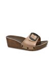 Ceyo 9969-9 Dolgu Topuk Orthopedix Kadın Terlik Bakır 36-40 
