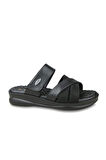 Ceyo 9975-14 Yumuşak Pad Taban Kadın Terlik Siyah 36-40 