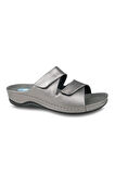 Ceyo 9946 Topuk Jelli Anatomik Taban Kadın Terlik Platin 36-40 
