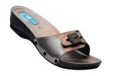 Ceyo Minelli Topuklu-2 Topuk Dikeni (Plantar Fasiitis) Kadın Terlik  Platin