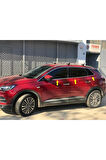 Opel Grandland X Krom Cam Alt Çıtası 6 Parça 2017 Ve Üzeri Paslanmaz Çelik