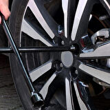 AUTOMİX 4 Ölçü Siyah Bijon Lastik Sökme Anahtarı - 17X19X21X23