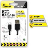 Automix Mikro Usb Data Şarj Kablosu Bütün Android Cihazlar için 40173