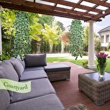 Yapay Sarmaşık 9 Dal Yeşil Beyaz Hedera Yapay Çiçek