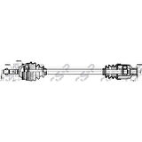 Renault On Aks Sag Abslı Clio II 1,2 / 1,4 / 1,6 8v 16v 98> (ic Freze:23 Dis Freze:21 Uzunluk:715 Abs Halkas - Gsp 250017