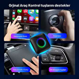 Carlinkit TBox Ambient Android 13, 8+128GB, Google PlayStore, Netflix, YouTube, Kablosuz/Wireless CarPlay &amp; Android Auto SIM Kart Destekli SM6225 Chipset Android Box (IMEI Kayıtlı)