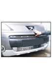 Peugeot Partner Tepee Krom Ön Panjur 2 Prç. 2008-2012 Arası Paslanmaz Çelik