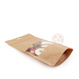 Kraft Orta Pencereli̇ Ki̇li̇tli̇ Doypack 13x22+4 Cm 250 Gr 100 Adet