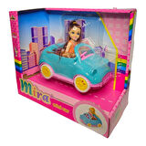 Galtoys Mira Bebekli Mini Car GLT-E406,Evcil Hayvanı ile Arabalı Oyuncak Bebek