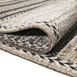 PALERMO 6810 Bej Çift Taraflı Yıkanabilir Dokuma Kolay Temizlenir Halı Kilim