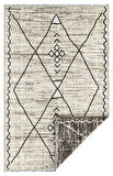 PALERMO 6814 Bej Çift Taraflı Yıkanabilir Dokuma Kolay Temizlenir Halı Kilim