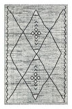 PALERMO 6814A Gri Çift Taraflı Yıkanabilir Dokuma Kolay Temizlenir Halı Kilim