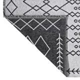 PALERMO-6816A Antrasit Gri Çift Taraflı Yıkanabilir Dokuma Kolay Temizlenir Halı Kilim