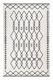 PALERMO 6816 Siyah Kemik Çift Taraflı Yıkanabilir Dokuma Kolay Temizlenir Halı Kilim