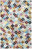 VALENCIA 1502 Renkli Kaymaz Taban Yıkanabilir Modern Halı Kilim