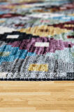 VALENCIA 1502 Renkli Kaymaz Taban Yıkanabilir Modern Halı Kilim