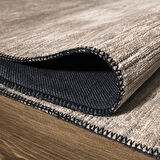 MİLANO ML108 Bej Leke Tutmaz Antialerjik Yıkanılabilir Dokuma Dekoratif Halı Kilim Yolluk