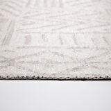 MİLANO ML201 Krem Leke Tutmaz Antialerjik Yıkanılabilir Dokuma Dekoratif Halı Kilim Yolluk