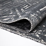 MİLANO ML203 Açık Gri Leke Tutmaz Antialerjik Yıkanılabilir Dokuma Dekoratif Halı Kilim Yolluk