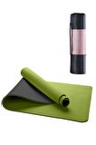 Gymo Ekolojik 6mm TPE Yoga Matı Pilates Minderi Yeşil