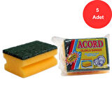 Acord Oluklu Bulaşık Süngeri 5 Adet