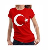 Türk Bayraklı Tişört Kırmızı Beyaz Türk Bayrağı Unisex Tişört 23 Nisan 30 Ağustos 29 Ekim 10 Kasım